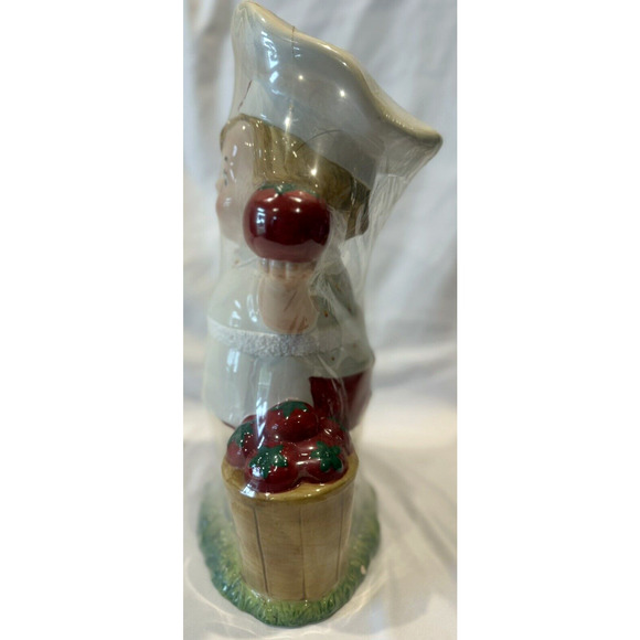 Vintage 2004 Campbell's Soup Cookie Jar Ceramic Kids Boy Sealed 14" Tomato Colle - Picture 8 of 9